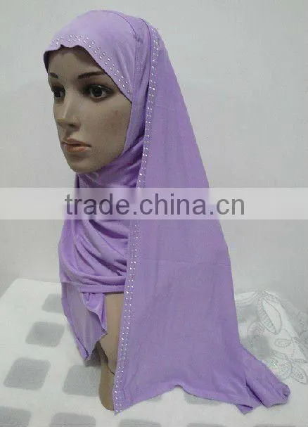 H066 latest muslim hijab with shawl