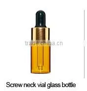 5ml 10ml 20ml 30ml clear glass vial with gold cap