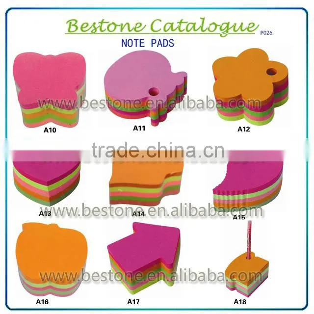 promotional die cut memo pad stylish adhesive notes it post note sticky notepads