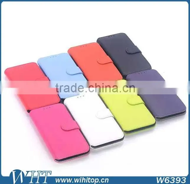 Korean Fashion Style Case Wallet Card Slot Case for Samsung Galaxy S6 , 6 colors optional