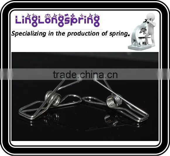 strong spiral coil torsion spring clip