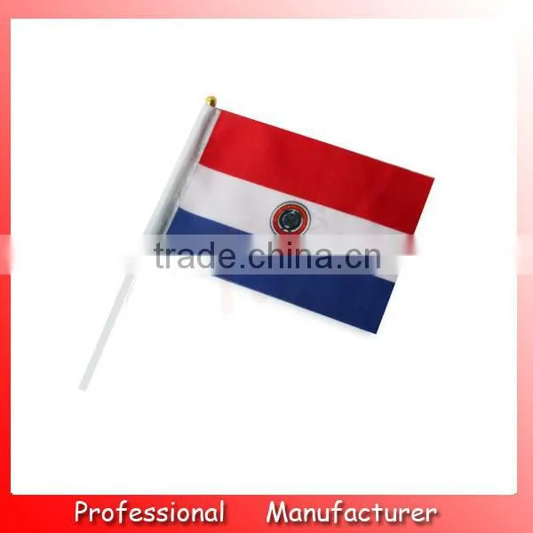 Good quality cheering flag,20*30cm advertising flag,Brazil table stand flag