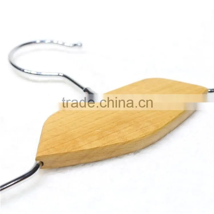New design children clothes metal pant hanger with clips