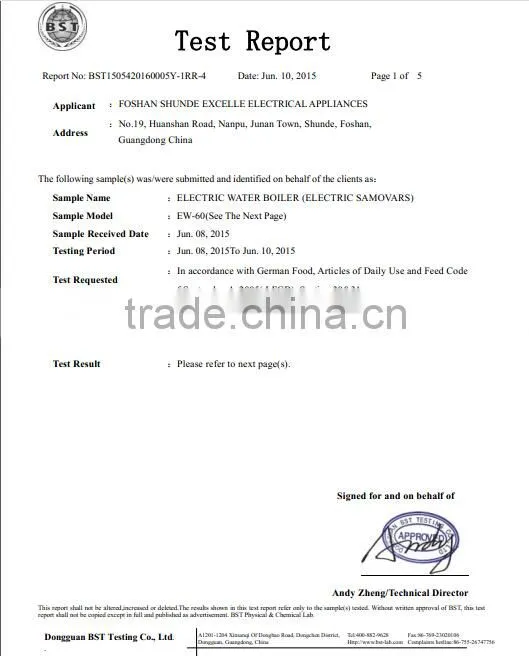 8L EW-80DM electric water boiler with adjustable temperature controller