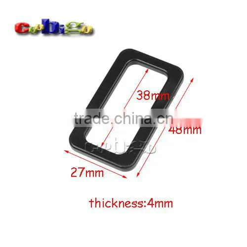 Looploc Plastic Rectangular Ring Buckle for Webbing Straps Backpack #FLC440-25B/32B/38B/50B