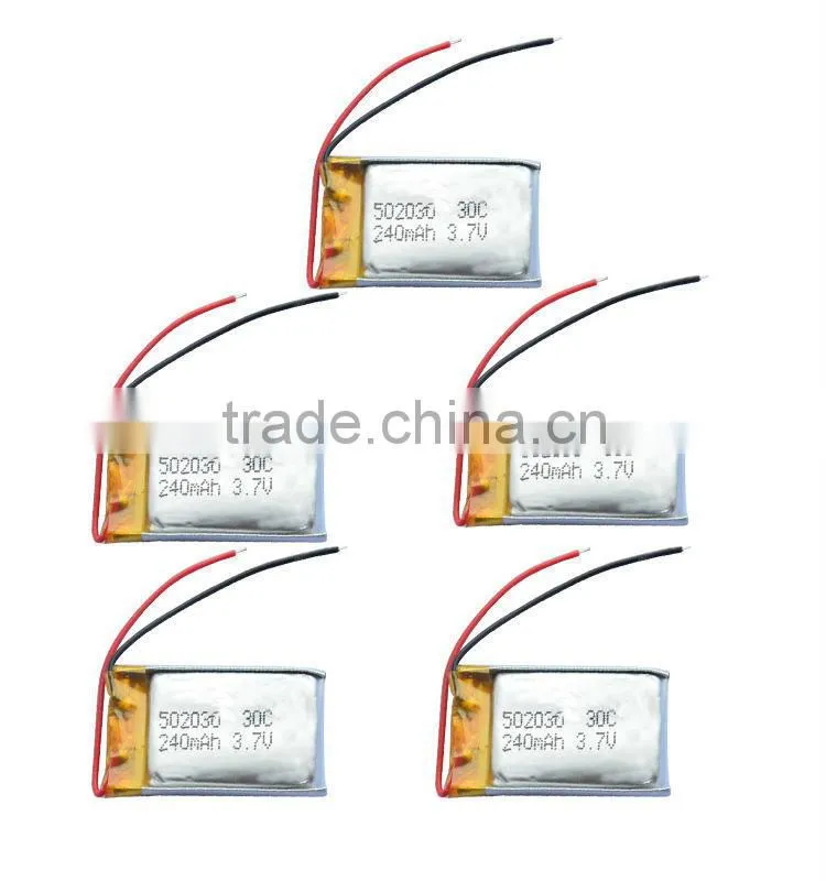 3.7v lipo battery Smallest ultra thin 3.7v 240mah lipo battery for Walkera QR Ladybird Mini CP S105 U816A