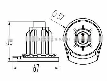 38mm head of roller blind