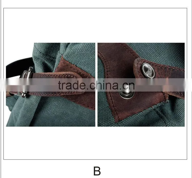 2014 Vintage Canvas Travel Backpack Weekender Bag,College Backpack,camping hiking sport backpack