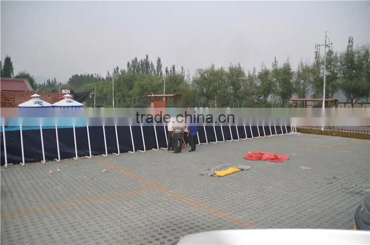 Hot sale steel frame inflatable outdoor swimming pool