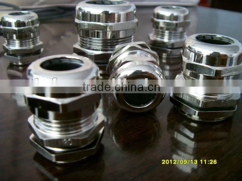 Cable connector/M20X1.5 nickel plated brass cable glands