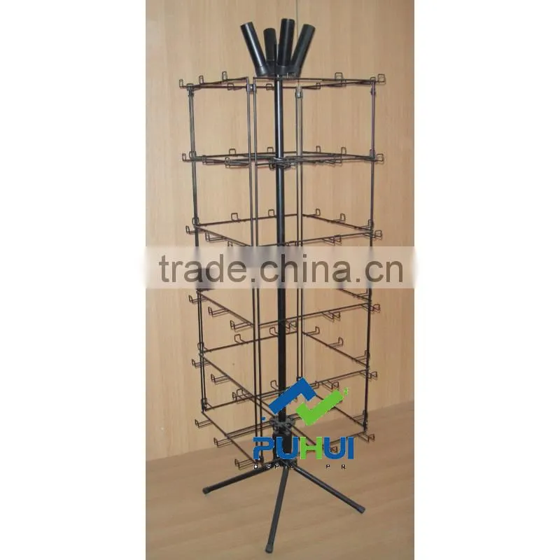 four sides metal rotating balloon display stand with good quality