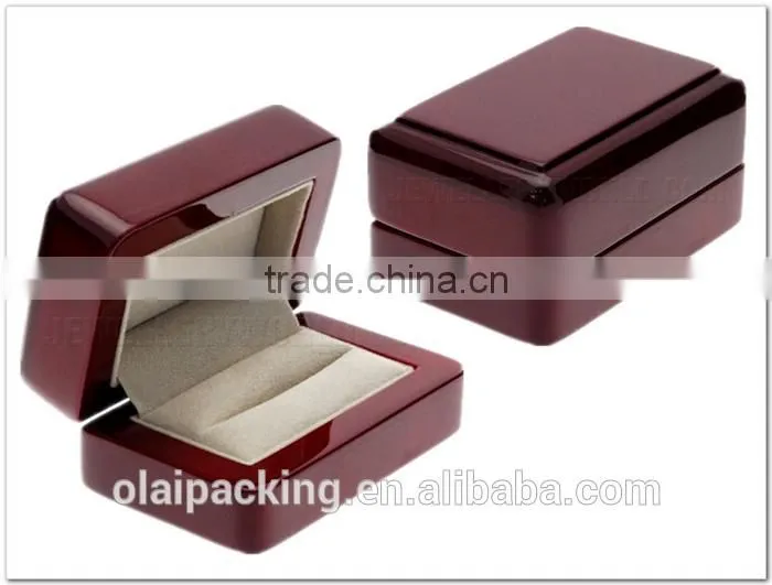 double wood ring box