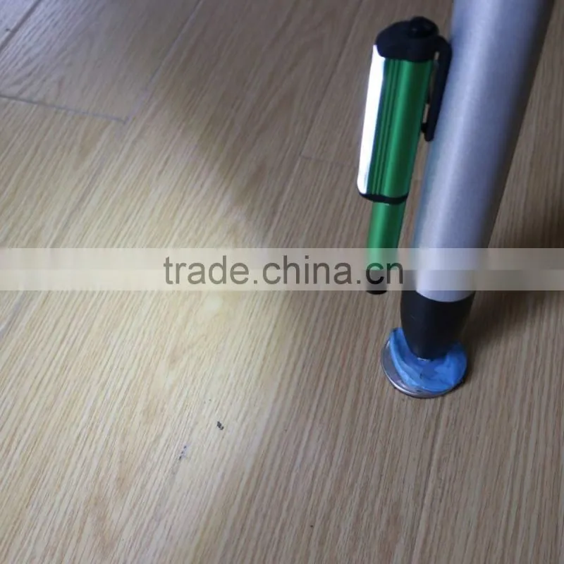 Hot mini pen flashlight Aluminum waterproof with pen holder can be placed pocket