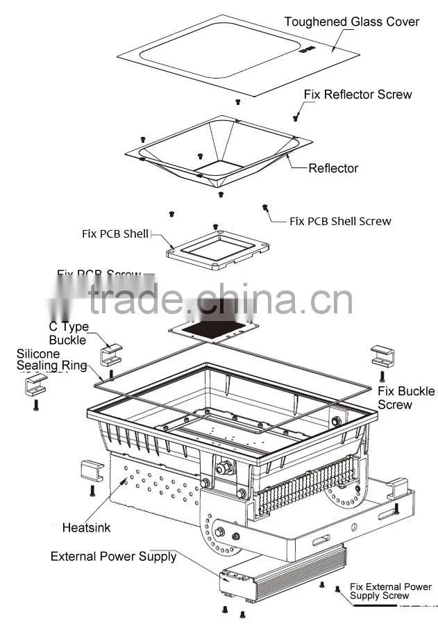 High quality 120w Garage led floodlight with Meanwell driver PhilipsSMD 5 years warranty IP65 120w 100w 70w