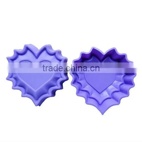 2013 the heart shaped design cake mold with the high quality