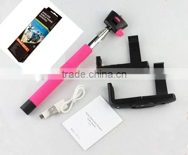 KJstar Wireless Monopod with bluetooth handheld selfie stick Z07-5.
