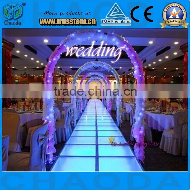 transparent glass stage acrylic stage
