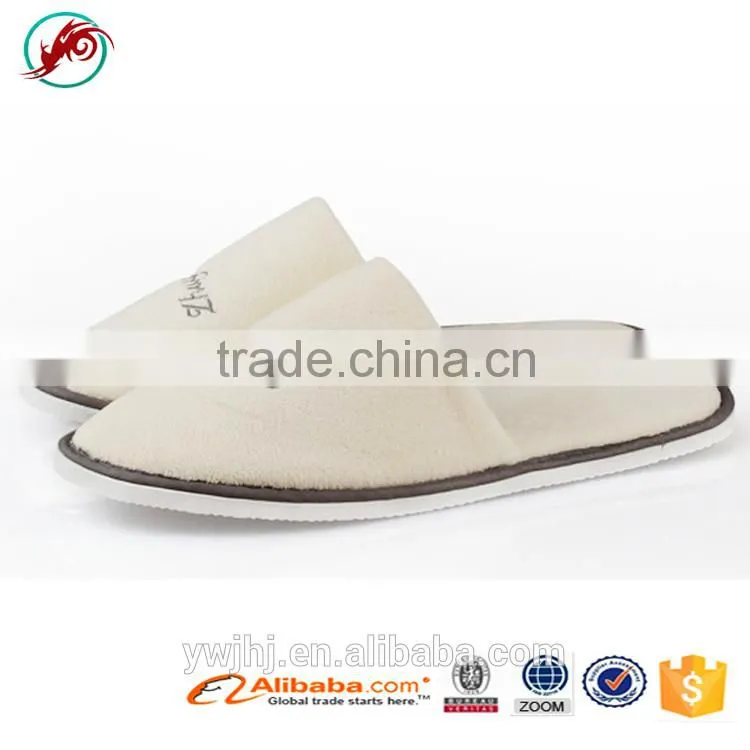 Latest Soft Sole Slippers Velvet Hotel Slipper Ladies Flat Slipper(HJCT1000)