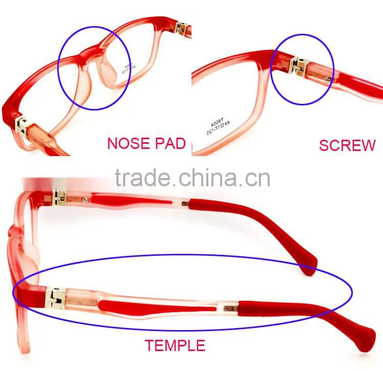 2015 rubber tr90 kids optical eyeglasses frames