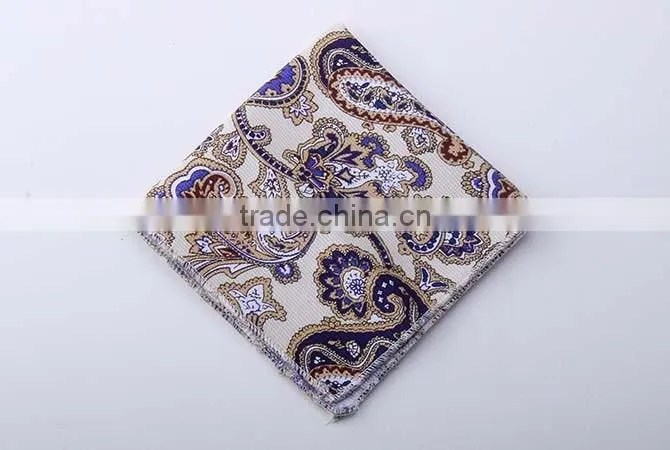 Paisley Pattern Pocket Square,100% Cotton Pocket Square