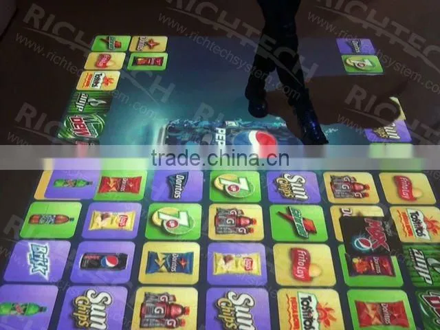Interactive fun floor provides wonderful advertising with all fun elements