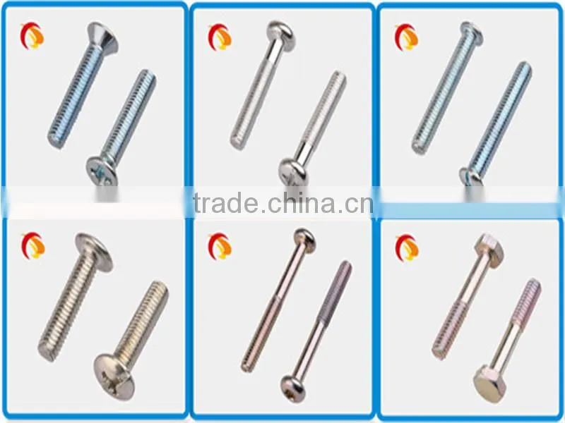 high quality black zinc combine screw M6*35