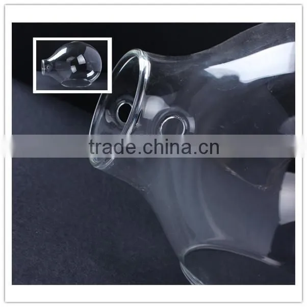 china factory wholesale promotional high quality clear drop shape pyrex glass lamp shade & cover