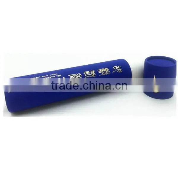 Custom cardboard round box matt lamination pen gift box