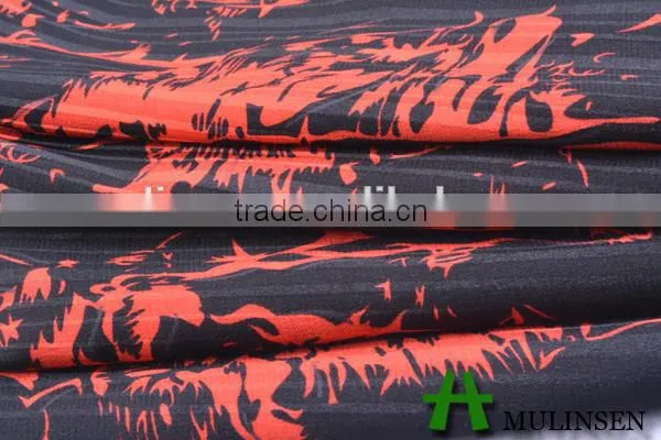 Mulinsen textile fabric manufacturer cheap satin with twist unique fabric prints
