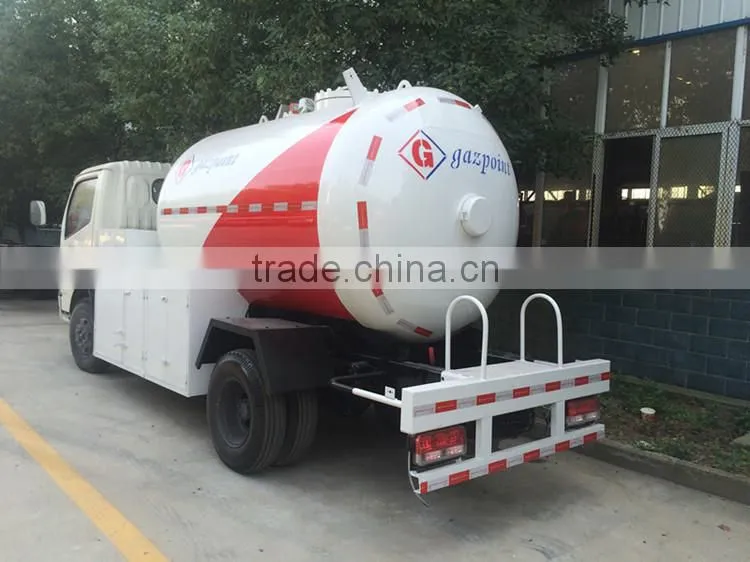 High performance Dongfeng 4x2 mini lpg tanker transportation truck