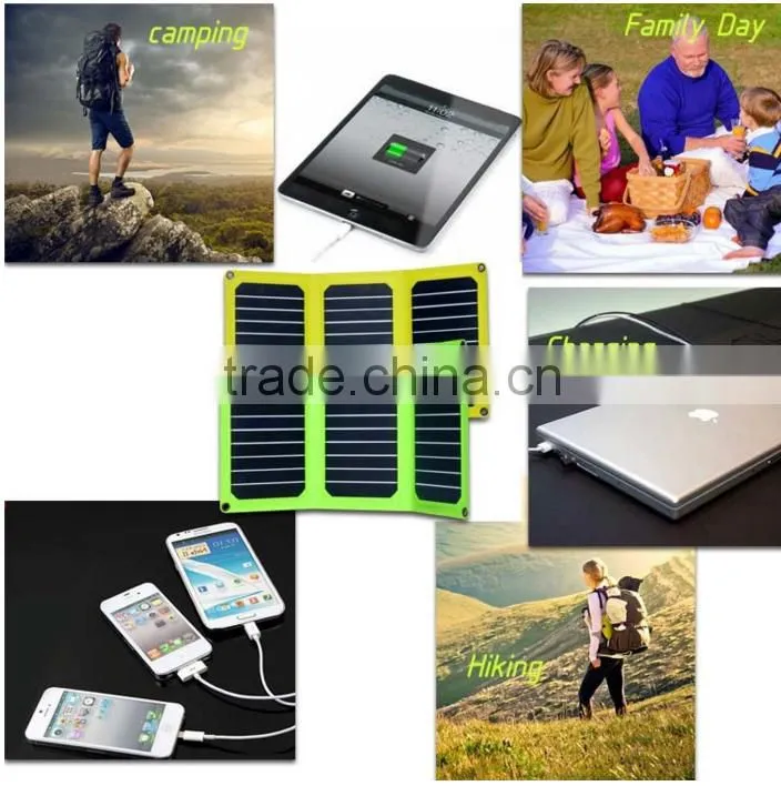 Leather case Photovoltaic solar charger USB 2.0 output for smartphone