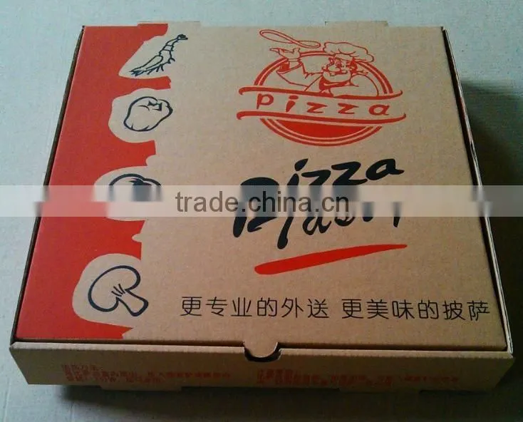 Handmade custom white pizza box food grade