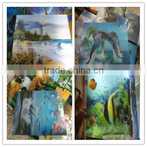 Promotional 3d lenticular pictures for wall decoration