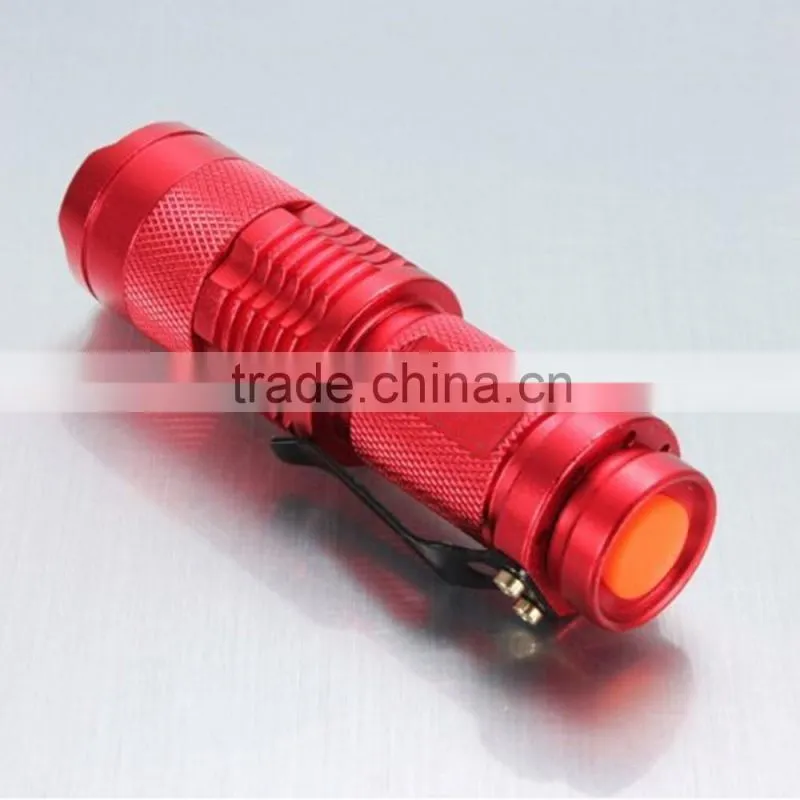 Promotional gift blue point flashlight rechargable