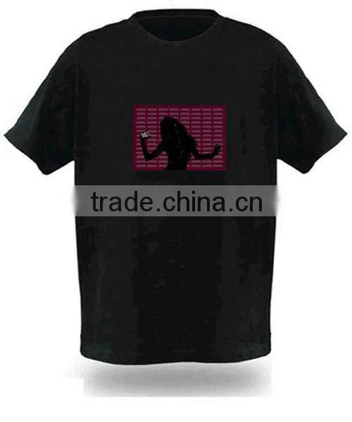 Fashion new style wholesale price top quality el t shirt