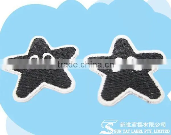 Made in China Custom Brand Logo Denim Clothing Fabric Emboridery Patch