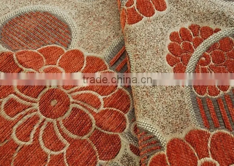 Chenille Fabric Flower New Design WovenTela Flocked Dobby Sofa/ Cushion/Curtain/Carpet