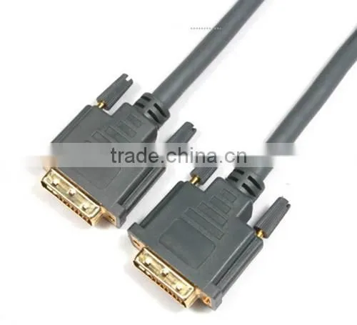 DVI DVI-D Dual Link (24+1 Pin) Male to Male Digital Video Cable, Black