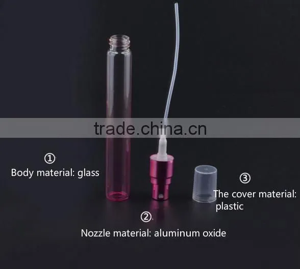 10 ml color Rose glass bottle Regulation of perfume bottle