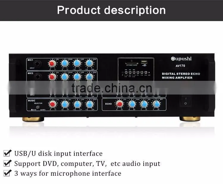 Free samples pa sound power amplifier ktv echo amplifier