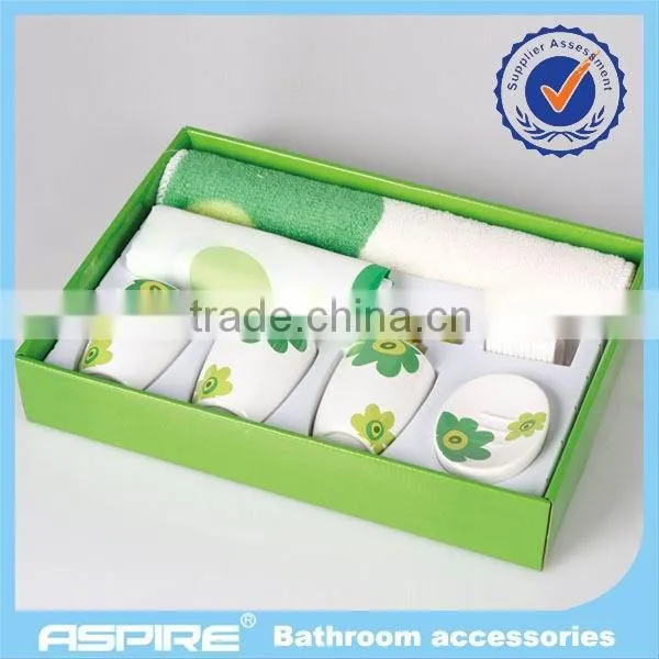 fancy Classic printing ceramic bathroom shower sets