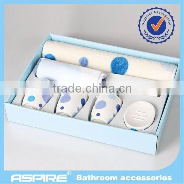 fancy Classic printing ceramic bathroom shower sets