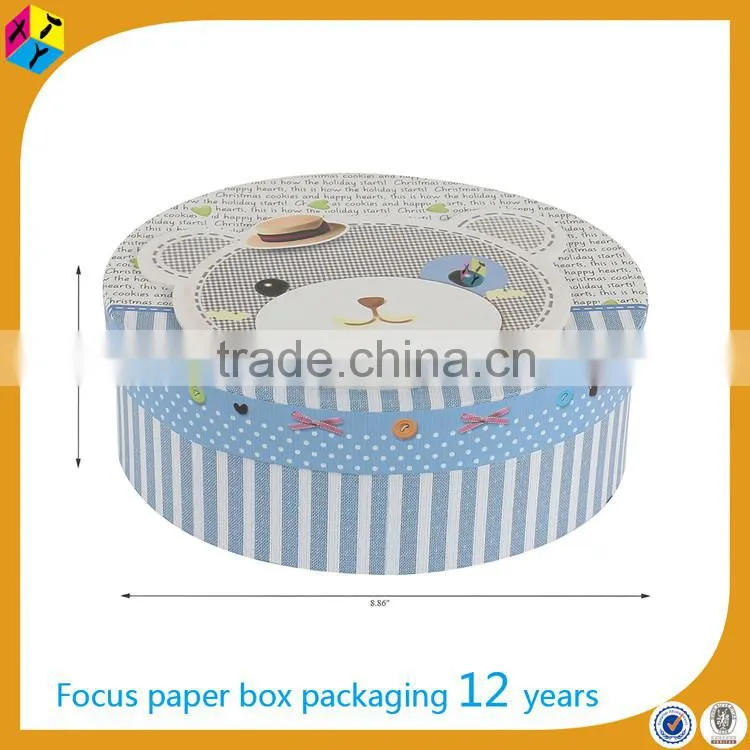 high quality custom paper cardboard hat box cake