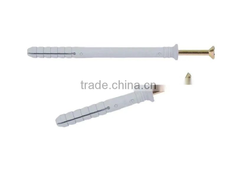 nylon hammer drive anchor with nail screw