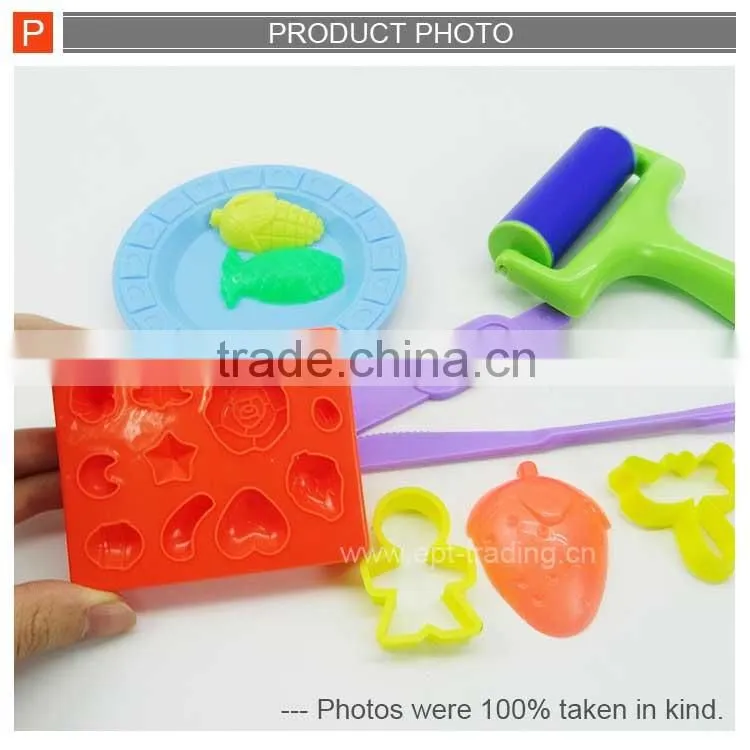 Funny plasticine cake mud toys kid modeling color clay tool toys
