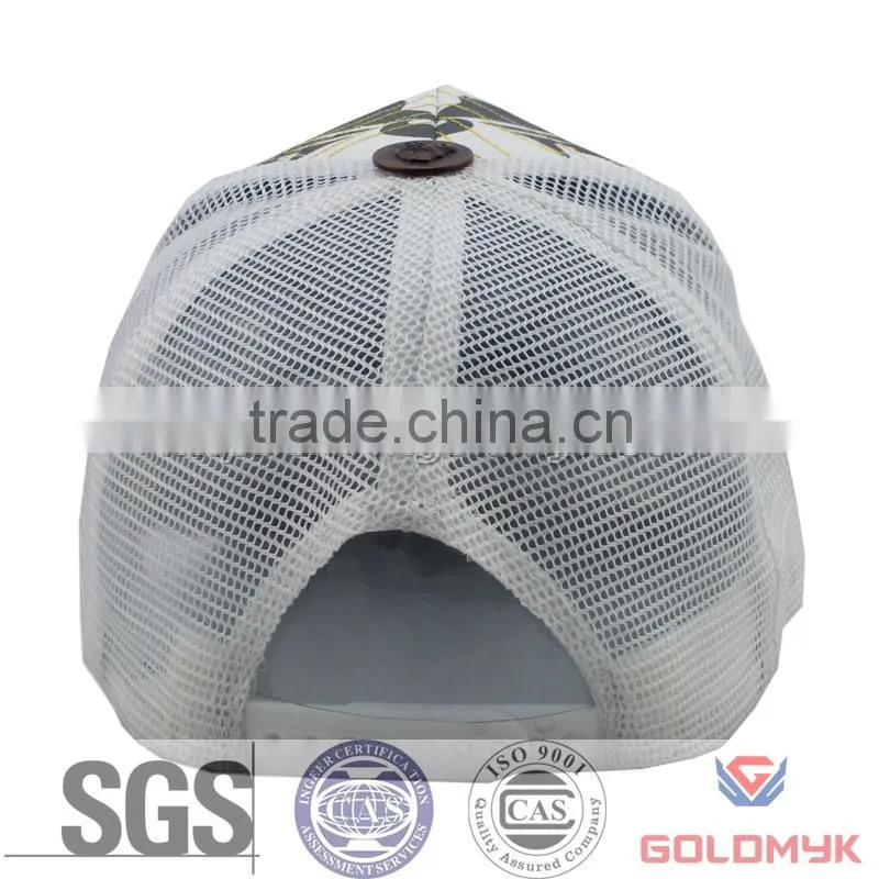 Skull Mesh Hat with Rhinestone