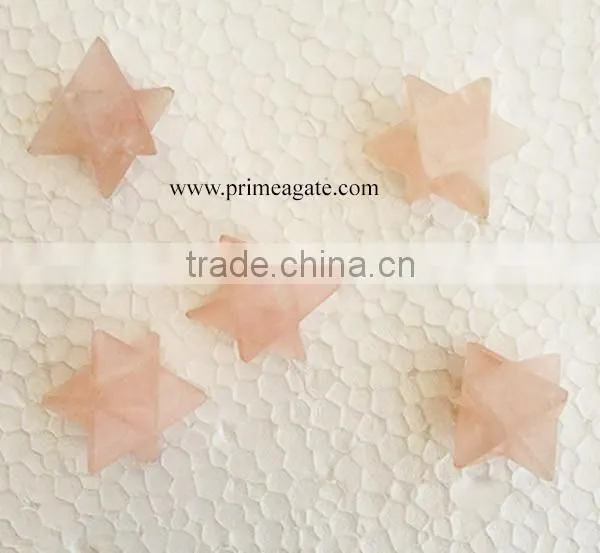 Rose Quartz Merkaba Stars : Healing Crystals For Sale