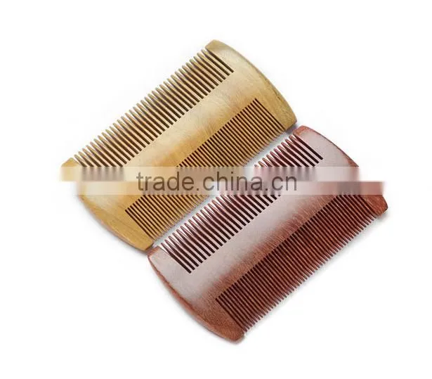 2016 Health care mustache& beard sandalwood comb wood hair lice comb