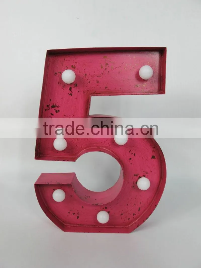 Vintage decorative LED Marquee Metal Love sign