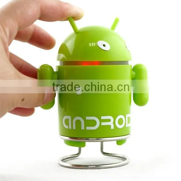 Mini andriod robot Bluetooth speaker with free car charger